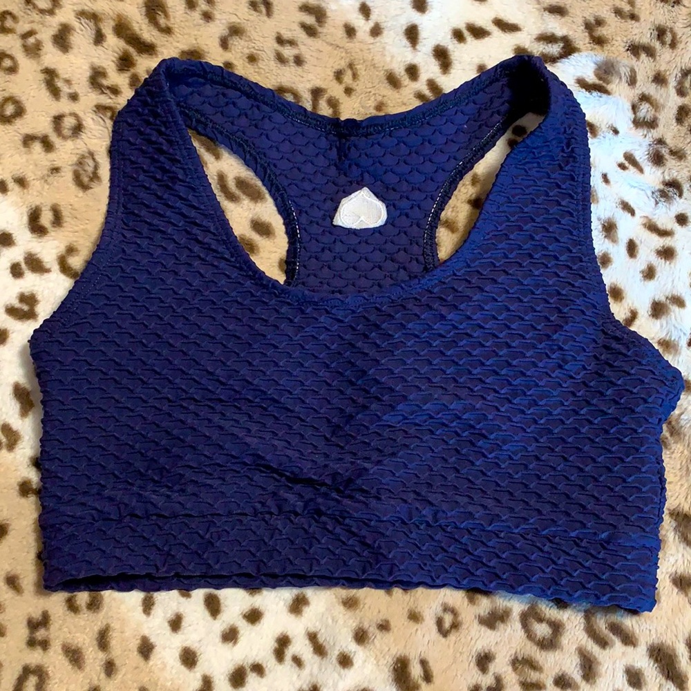Booty by Brabants Croco Skin top midnight blue